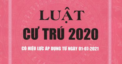 Luật cư trú 2020
