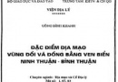 Đặc điểm địa mạo vùng đồi và đồng bằng ven biển Ninh Thuận và Bình Thuận