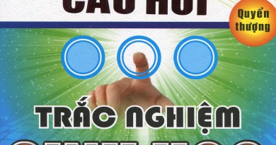 Ngân hàng câu hỏi trắc nghiệm sinh học