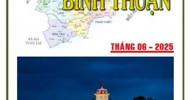 Thông tin tư liệu Bình Thuận tháng 06 năm 2025