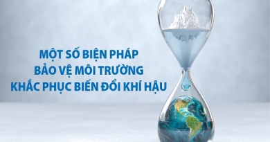 Một số biện pháp bảo vệ môi trường khắc phục biến đổi khí hậu