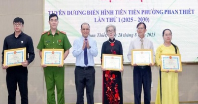 Tuyên dương điển hình tiên tiến phường Phan Thiết lần thứ I