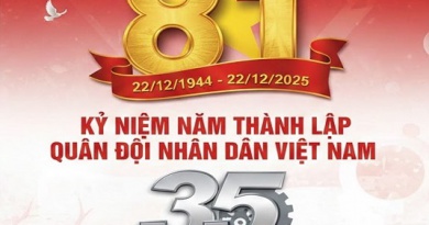 Kỷ niệm 81 năm ngày thành lập Quân đội Nhân dân Việt Nam (22/12/1944 – 22/12/2025) và 35 năm Ngày hội Quốc phòng toàn dân (22/12/1989-22/12/2025)