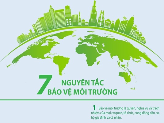 [Infographics] 7 nguyên tắc bảo vệ môi trường