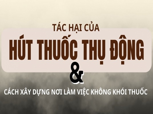 [Infographic]: Mối nguy hại hút thuốc thụ động và xây dựng công sở không khói thuốc