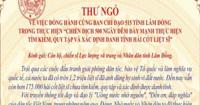Ban Chỉ đạo 515 tỉnh Lâm Đồng phát hành Thư ngỏ về Chiến dịch 500 ngày đêm